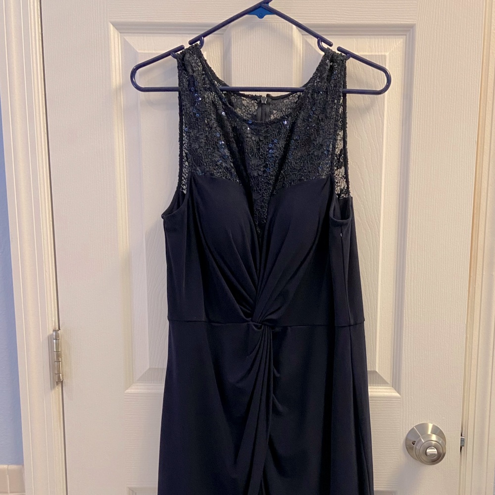 Navy blue cocktail dress